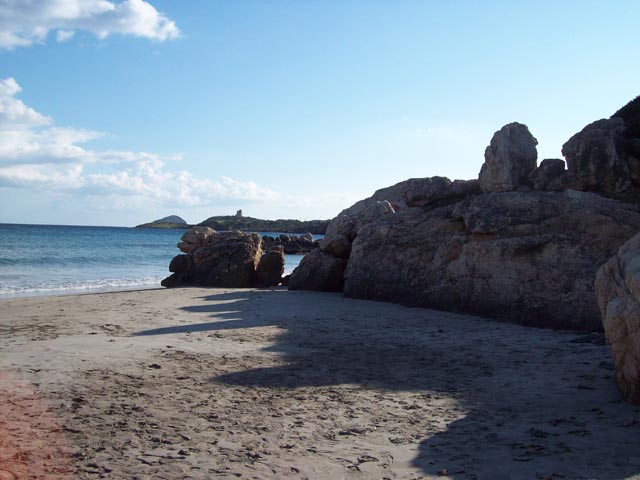 Scorcio Spiaggia di Coe Cuaddus